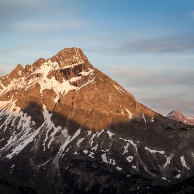 Sonnenuntergang an der Mindelheimer Hütte