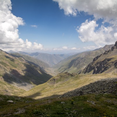 Blick zurück ins Tal