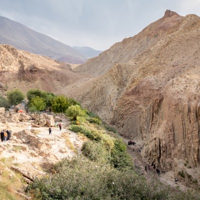 Oberhalb des Asyabkharabeh-Wasserfalls bei Jolfa