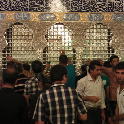 der heiligste Schrein im Iran (Handy-Bild)