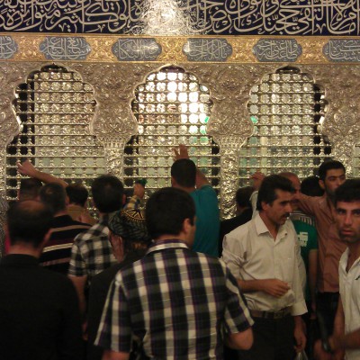 der heiligste Schrein im Iran (Handy-Bild)