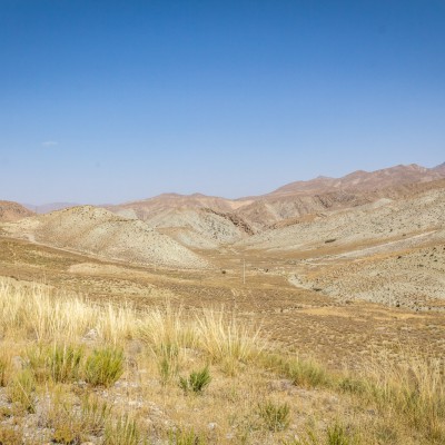 Landschaft vor der turkmenischen Grenze