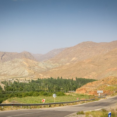 Landschaft vor der turkmenischen Grenze