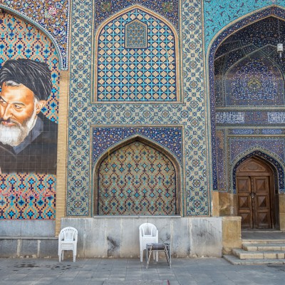 Innenhof einer Moschee um die Jame-Moschee