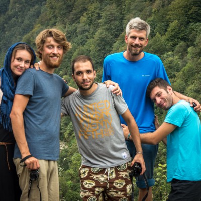 Julia, Julian, Hadi, ich und Ali (v.l.)