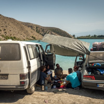 Picknick am Valasht-Bersee