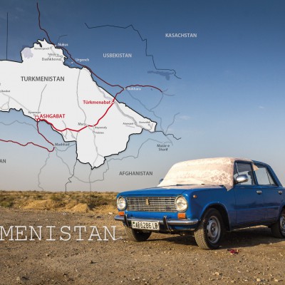 Turkmenistan Reiseroute