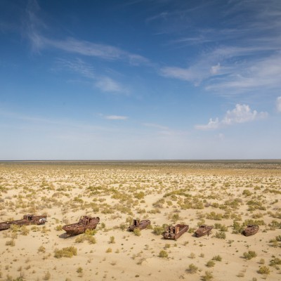 Schiffsfriedhof in Moynaq 