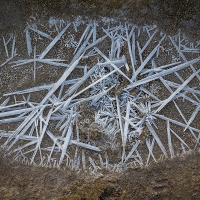 Salzkristalle am Strand