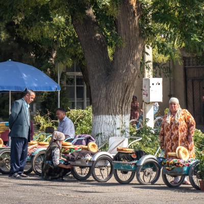 Mobile Brotverkäuferinnen