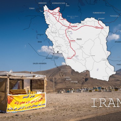 Iran Reiseroute