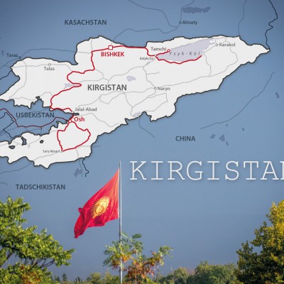 Kirgistan Reiseroute