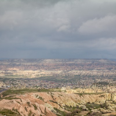 Blick auf das UNESCO-Weltkultur- und Naturerbe Kappadokien