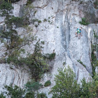 Klettern in der Schlucht von Cala e Codula Fuili