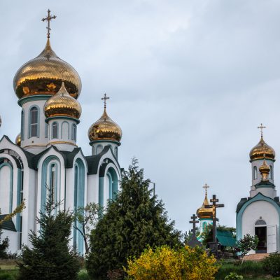 Prunkvolle Kathedrale in Mukacheve