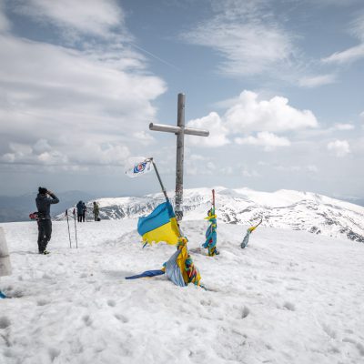 Gipfel des Hoverla, 2061m