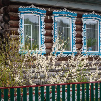 Malerische Holzarchitektur