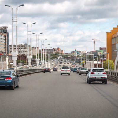Stadtautobahn in Omsk