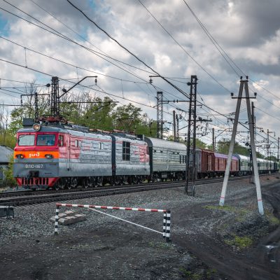 Gütertransfer auf der Transib-Strecke