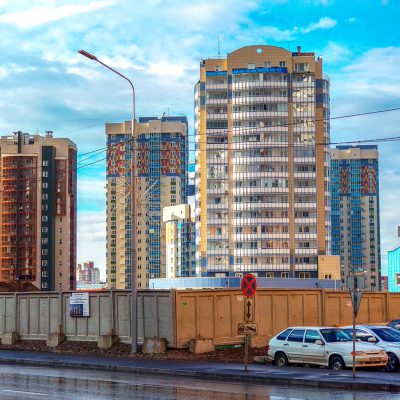 Neueste Hochhaus-Architektur/Krasnojarsk