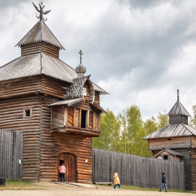 Ethnografisches Architektur-Museum in Talzy (Torturm von Ilimsk bei Irkutsk)