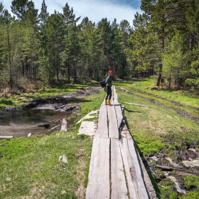 Wanderung zur Thermalquelle in Goryachinsk