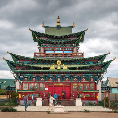 Tempelpalast im Lamakloster Ivolginsk