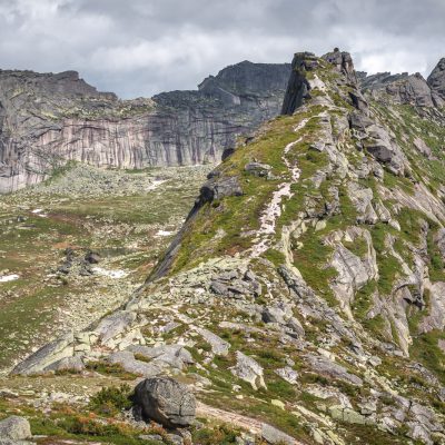 Blick auf die Grat des Oreschek