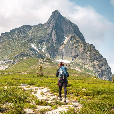 Aufstieg zum Gipfel des Ptiza, 2152m