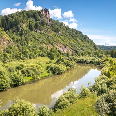 Einsamer Weg zum Telezkoje-See