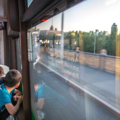 Busfahrt in Nursultan
