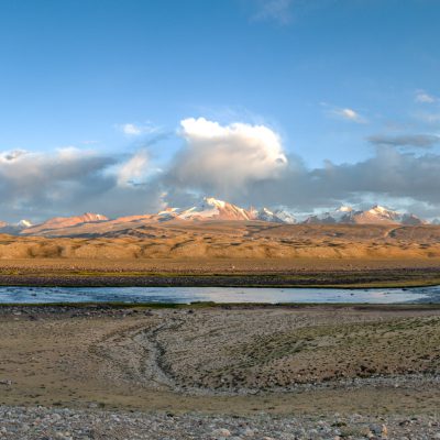 Abendstimmung am Pamir-Fluss