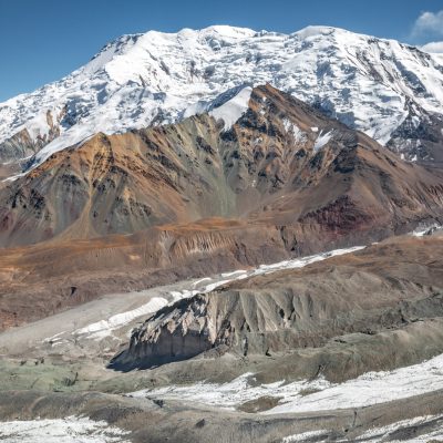 Blick auf den Lenin-Gletscher