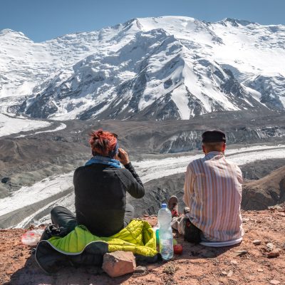 Blick auf Pik Kompleksnij (5539m)

