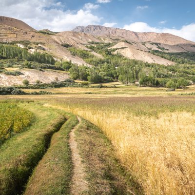 Getreideanbau im Wakhan-Korridor bei Zong