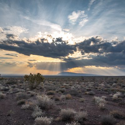 Sonnenuntergang hinter der singenden Düne