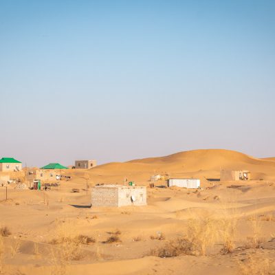 Dorf  in der Karakum-Wüste