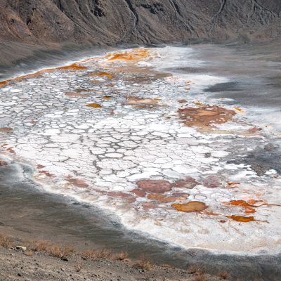 Salzabbau im Krater