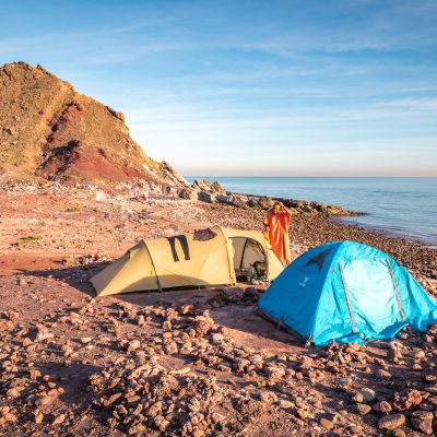 Camping am „Roten Strand“