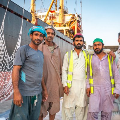 Hafenarbeiter aus Pakistan