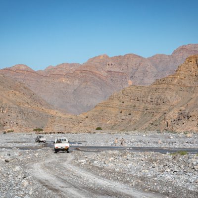 Straßenverhältnisse im Inland von Musandam