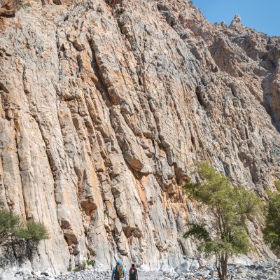 Kletterspaß im Khubrah-Canyon