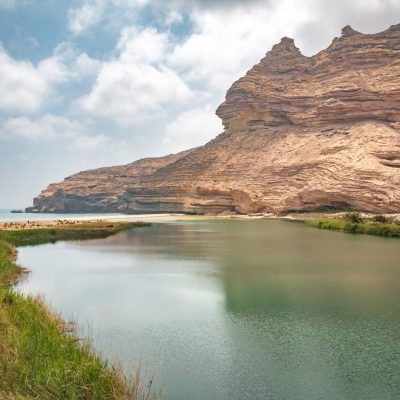 Lagune im Wadi Suneik