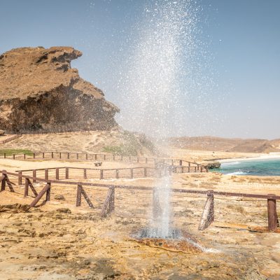 Blowhole beim Mughsail-Strand