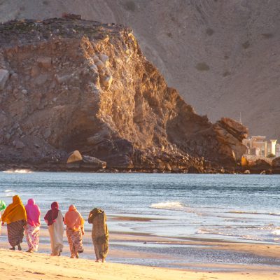 Ladywalk am Strand von Jadi