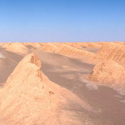 Yardang-Formationen in der Kalut-Wüste