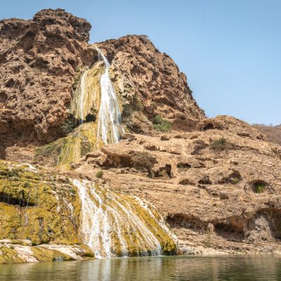 Wasserfall im Wadi Darbat
