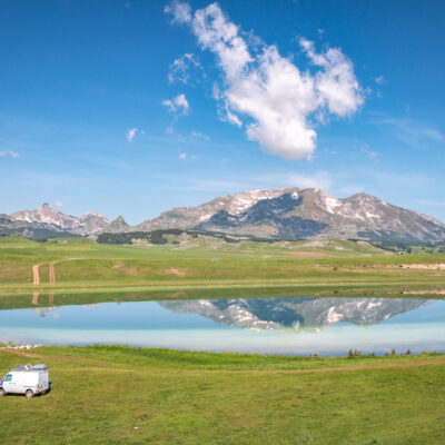 Vražje-See mit Blick auf das Durmitor-Gebirge