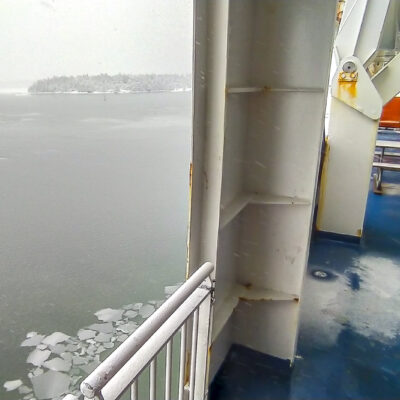 Einfahrt in den Hafen von Helsinki