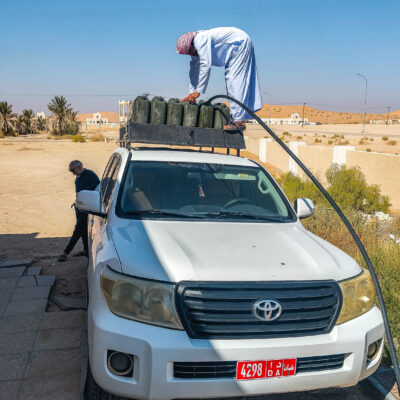 Auftanken der Wasservorräte